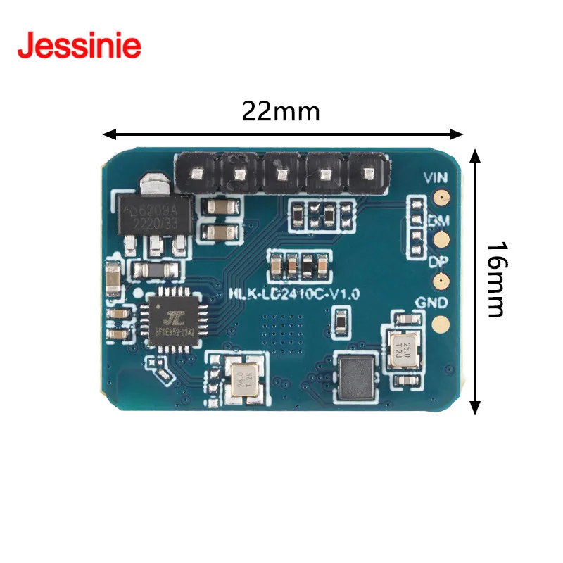 10Pcs/1pc LD2410C 24Ghz Human Presence Sensor HLK-LD2410C  Millimeter Wave Radar  Module Non-contact Heartbeat Motion Detection