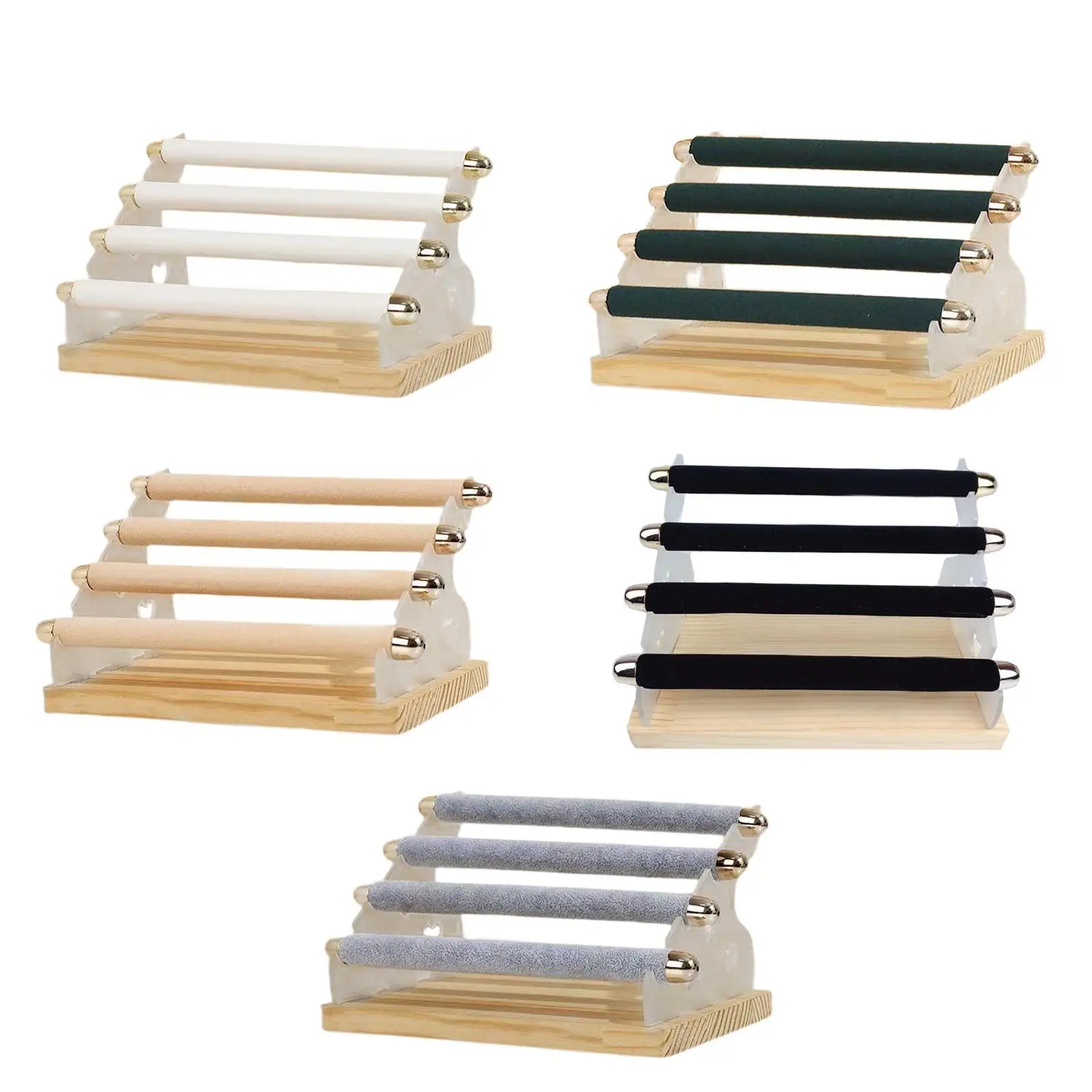 Stojak na pierścionki Odłączana drewniana podstawa Unikalny stojak na biżuterię Prezentacja przechowywania biżuterii Organizacja do komody w centrum handlowym