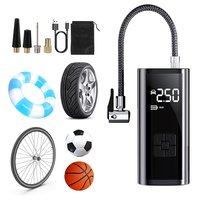 Portable Wireless Tire Inflatable Pump Car Electrical Air Pump LCD Display Mounted Motorcycle Bicycle Ball Inflator Compressor