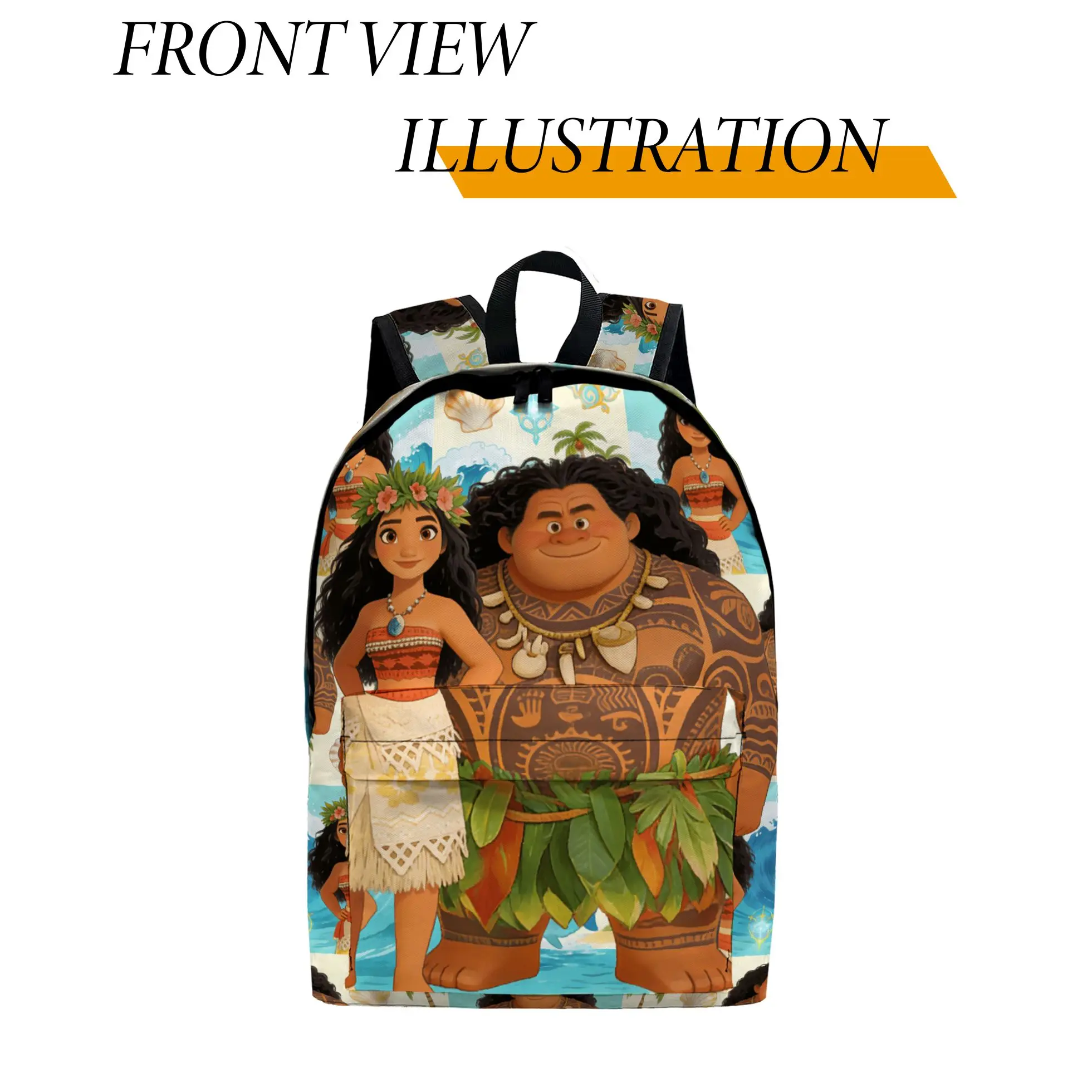 

Рюкзак Disney Moana, 1 шт., модный и простой, унисекс, большой вместимости, высококачественный подарок