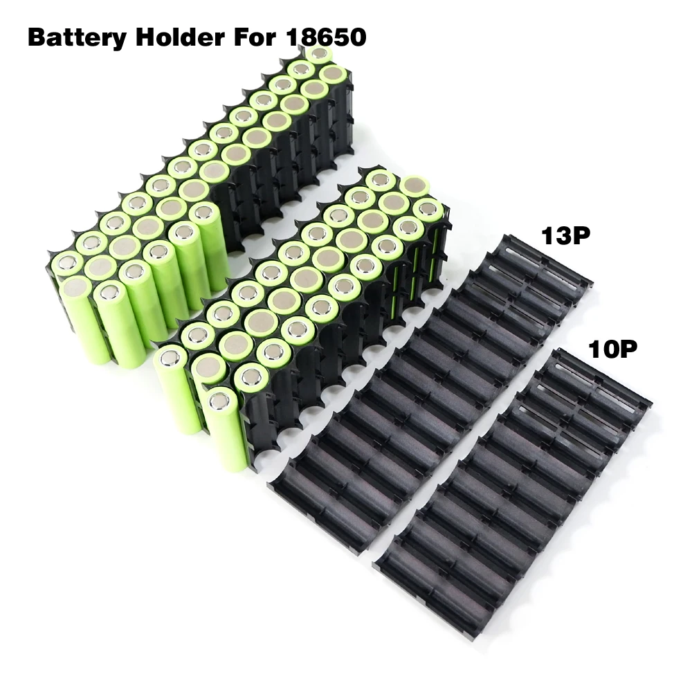 18650 battery 10P 13P holder for 10S 36V 13S 48V battery pack 2*10 2*13 plastic holder 18650 lithium battery bracket