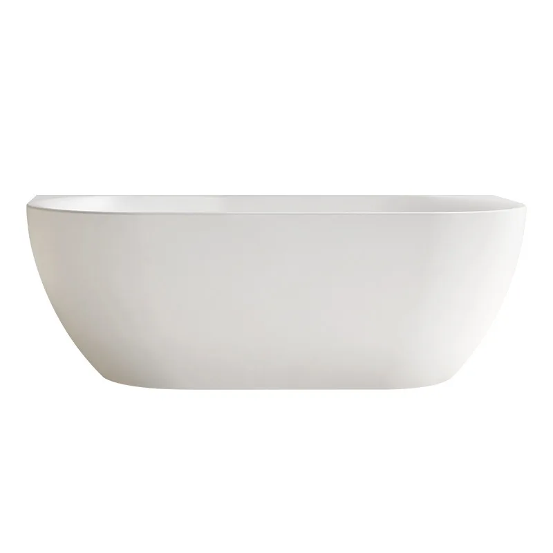 Artificial stone bathtub Freestanding wall bath