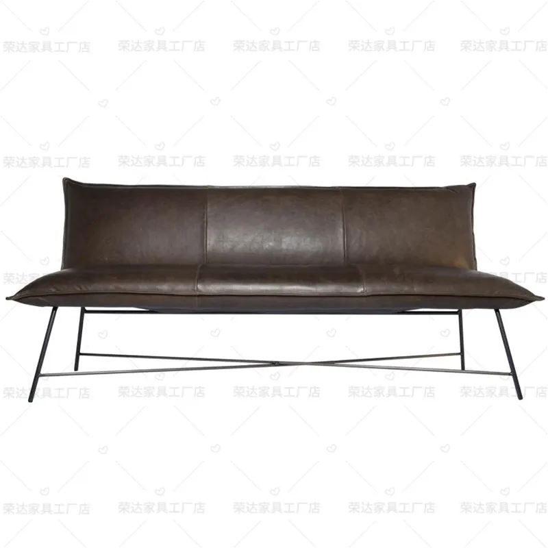 

Nordic luxury restaurant bench, modern, simple and casual Western restaurant coffee shop, wall leaning leather bench, sofa