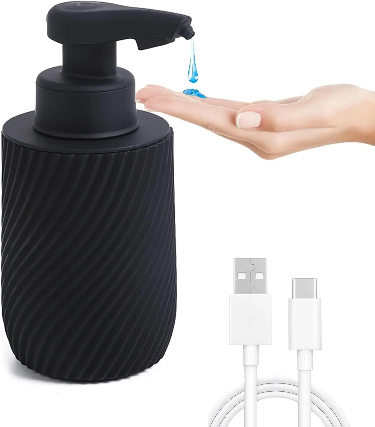 

Автоматический дозатор для мыла, бесконтактный дозатор жидкого мыла для кухонной раковины, автоматический дозатор для дезинфицирующего средства для рук для ванной комнаты