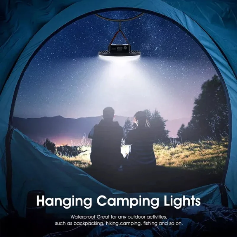 Smart light Solar Emergency Lights Camping Lamp With Hook Hanging Outdoor Hiking Tent Multifunctional LED Light Remote Control