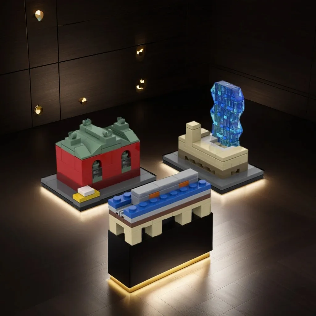 

166 шт. Micro Chicago Education Corner MOC миниатюрный Chicago школьная сцена образовательное здание DIY блоки игрушки на день рождения подарок