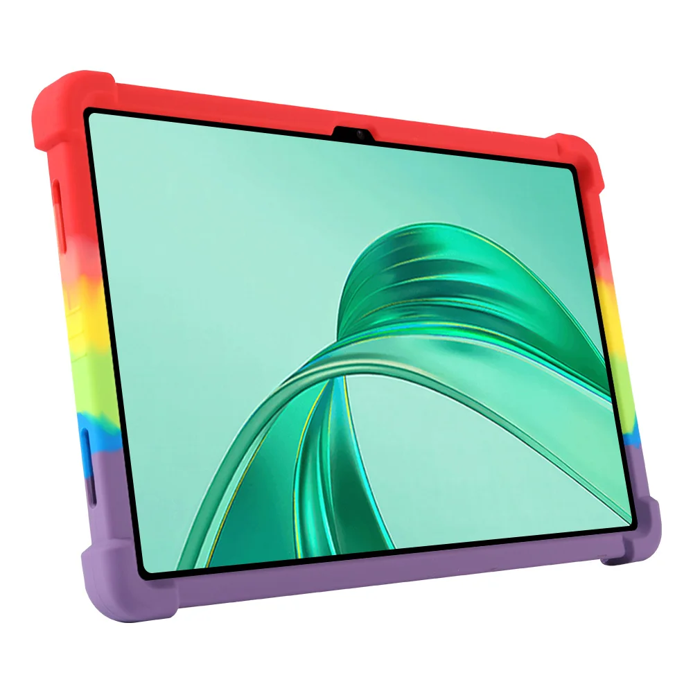 Soft Silicone Case for Huawei Honor Pad X8a 2024 11inch NDL-W09 Adjustable Multi-angles Kickstand Cover Shockproof Kids Safe Fun
