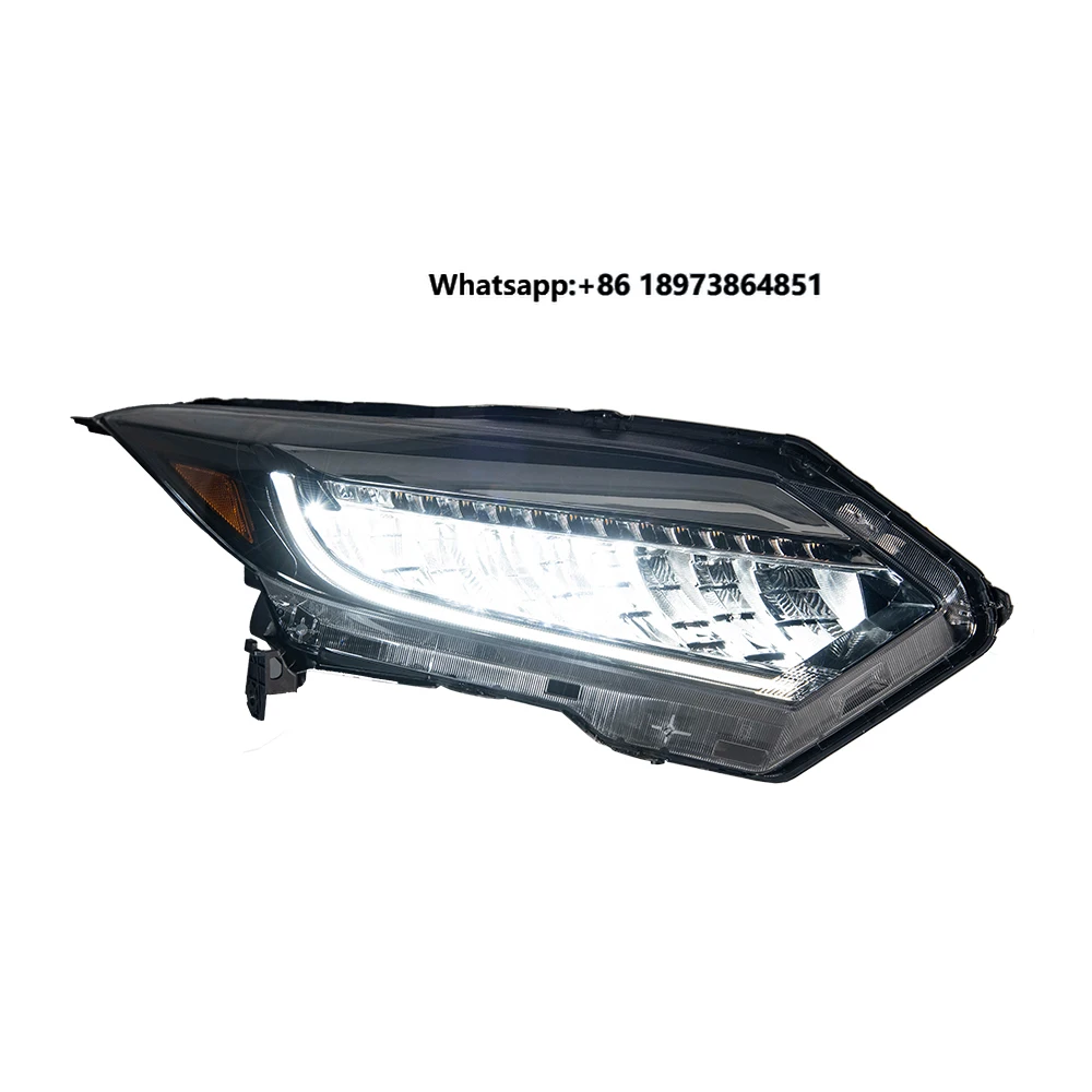 

For Honda Vezel HR-V XR-V 2015-2018 Auto LED Angel Wings Style Headlights Assembly Upgrade New Condition Front Lamps Accessories