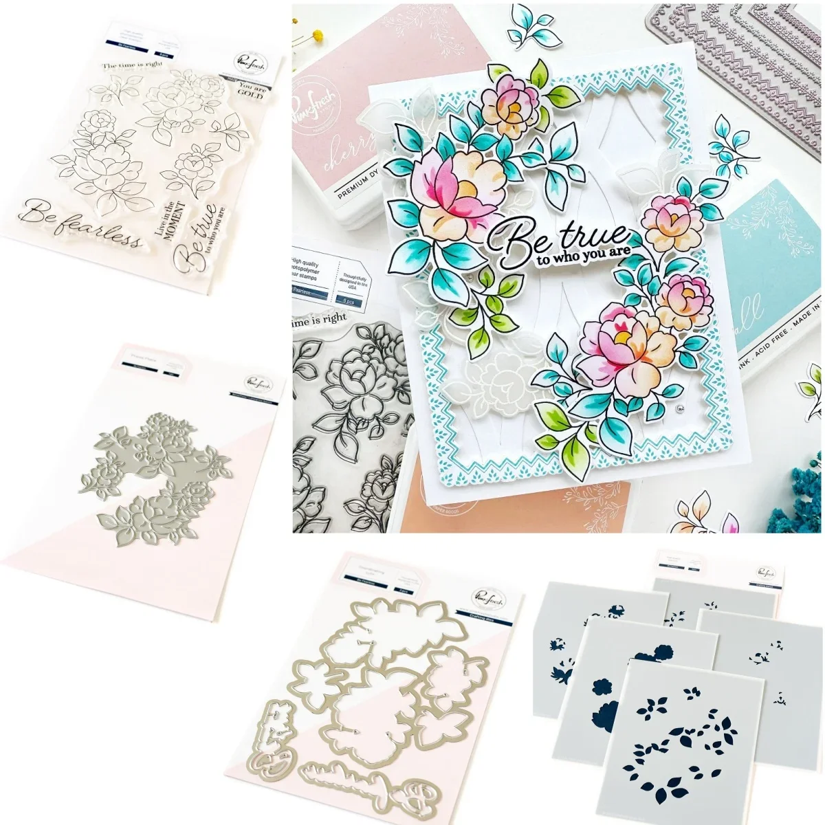 Fresh Flowers Metal Cutting Dies Clear Stamps Stencil Hot Foil For DIY Making Card Scrapbook Paper Album Craft Supplies Template