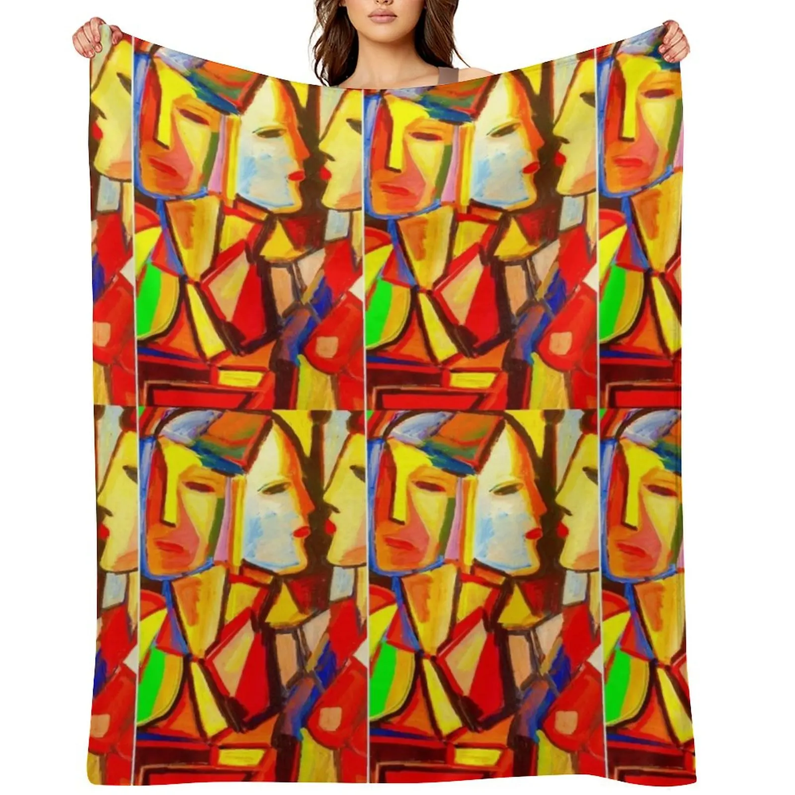 

Faces of art Throw Blanket blankets and throws Thermal Kid'S Luxury Brand Blankets