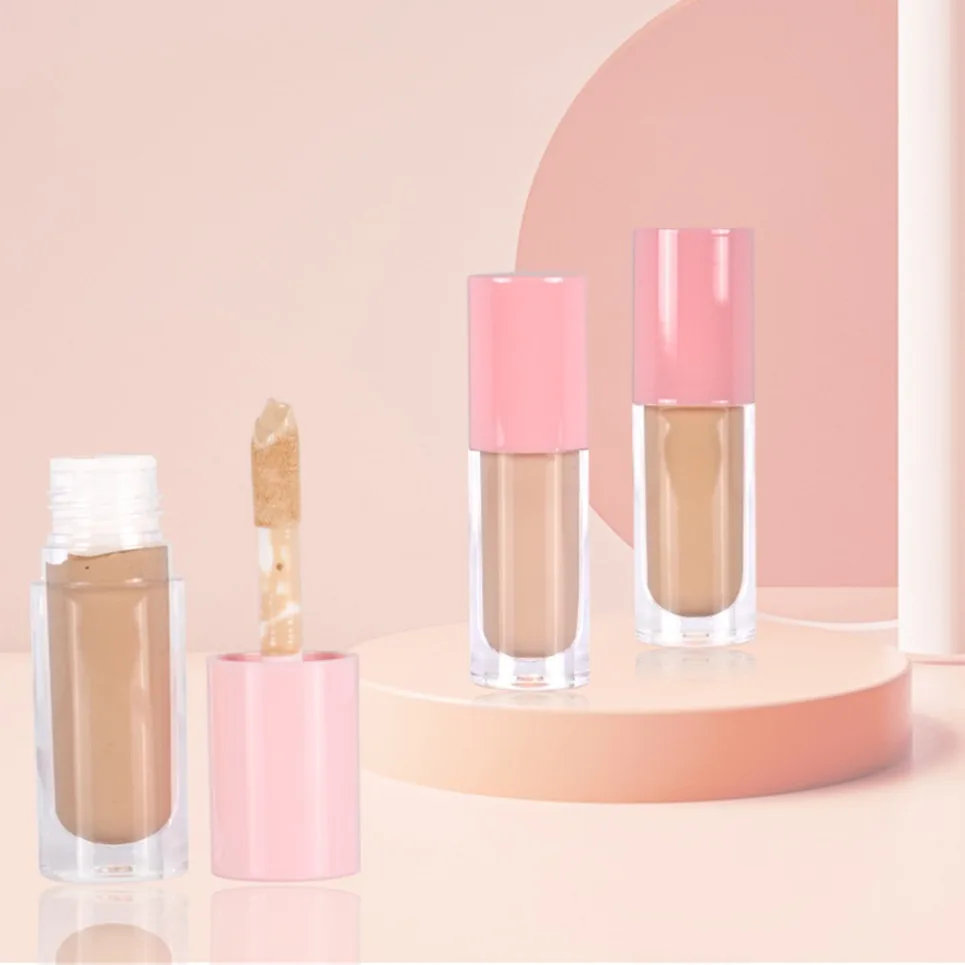 10-Farben Pink Tube Matte Liquid Concealer Private Label Veganes Gesichts-Make-up Individuelles Logo Großhandel