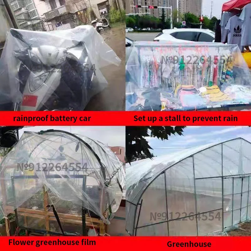 Transparent rainproof shading cloth tarpaulin Lightweight waterproof tarpaulin cover tarpaulin transparent rainproof cloth