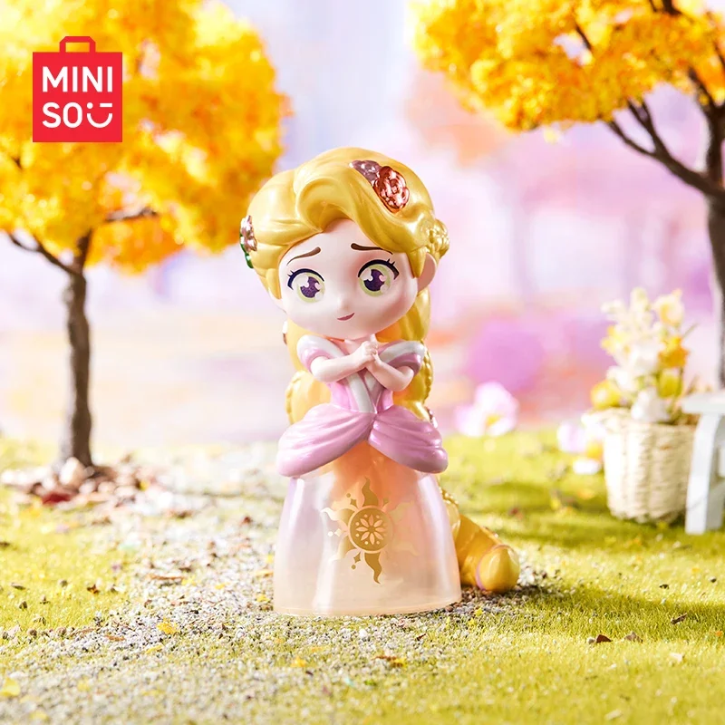 MINISO-Disney Fantasy Princess Series Blind Box ، Snow White ، Cinderella ، Belle ، Ariel ، ديكورات سطح المكتب ، دمية نموذجية ، هدية اللعب