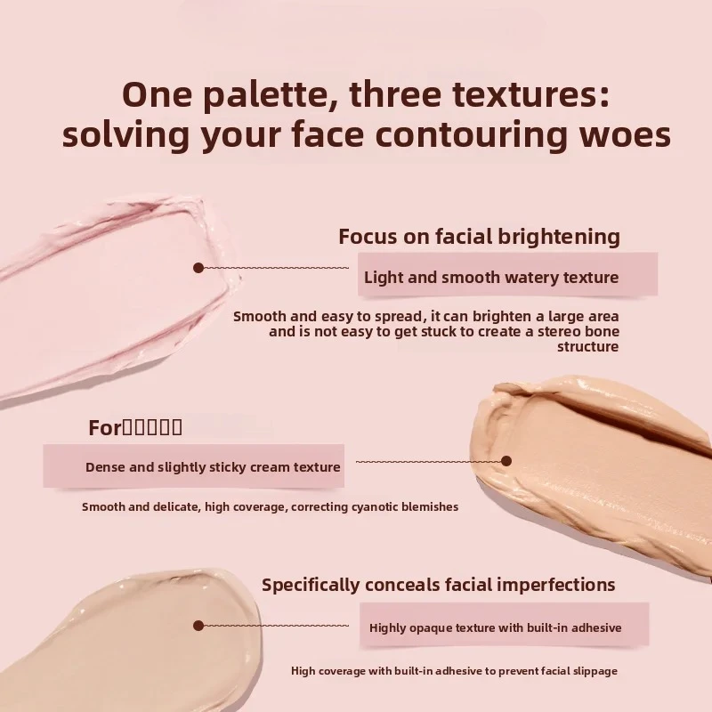 フラワーノーズ スウィーティーベアコレクション 4色コンシーラーパレット 6.4g ブライトンハイカバークリーム ナチュラルフェイスメイクアップコスメティック