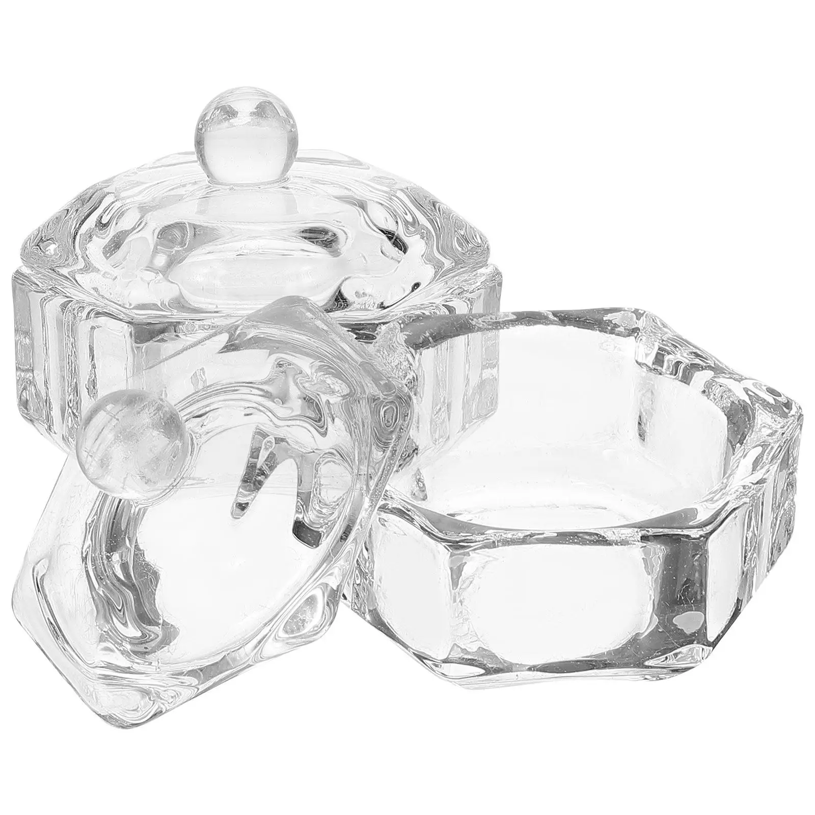 2Pcs Glass Crystal Cup Dip Pen Holder For Pen Collectors Sturdy Washing Easy Cleaning Multipurpose Brush