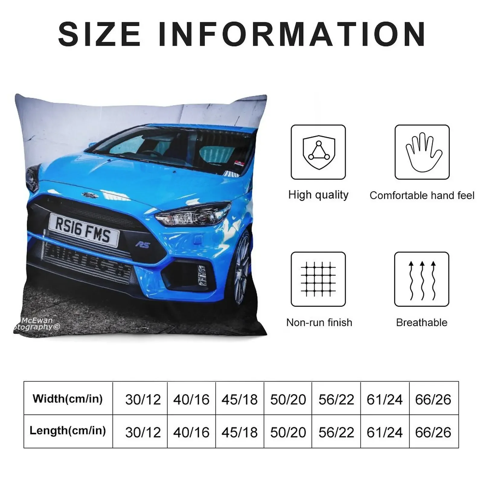 Focus RS Mk3 Throw Pillow christmas decorations 2025 christmas cushions covers pillow