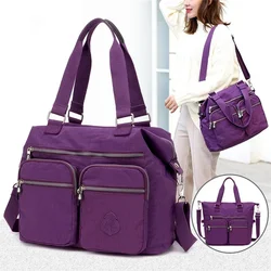 Borsa da donna borsa Oxford portatile a una spalla borsa a tracolla di grande capacità zaino Multi tasca leggero