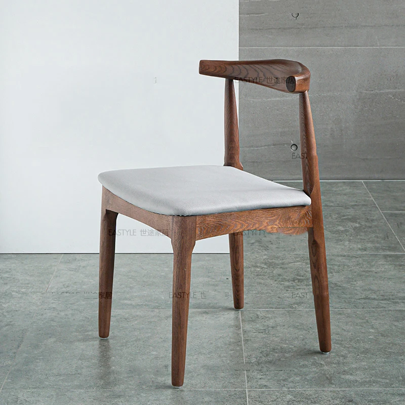 Sillas de comedor minimalistas blancas para dormitorio, muebles modernos de madera Vintage, diseño relajante, Funky