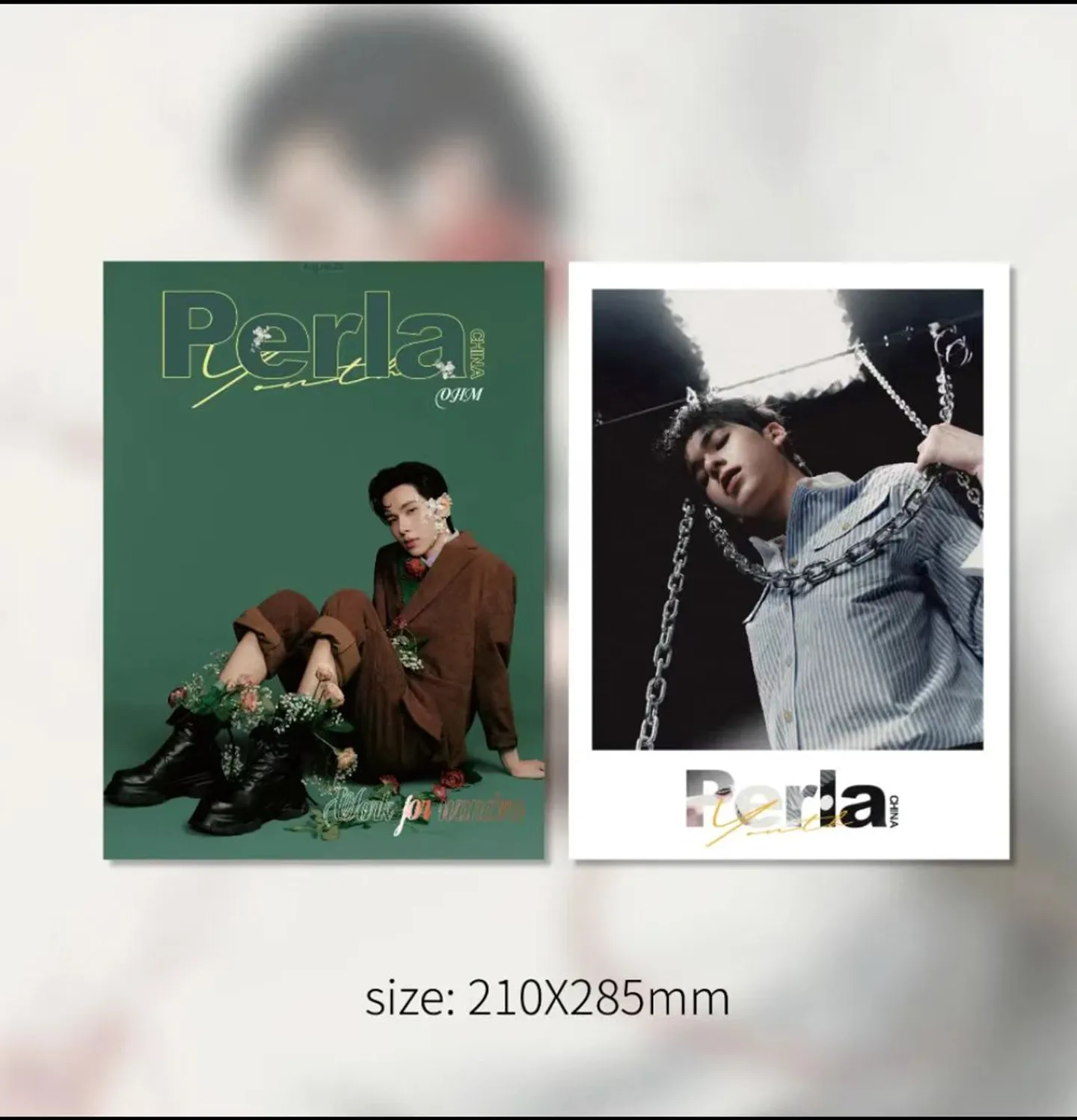 مجلة النجم التايلاندي أوم بيرلا + مجموعة بطاقات ما قبل البيع