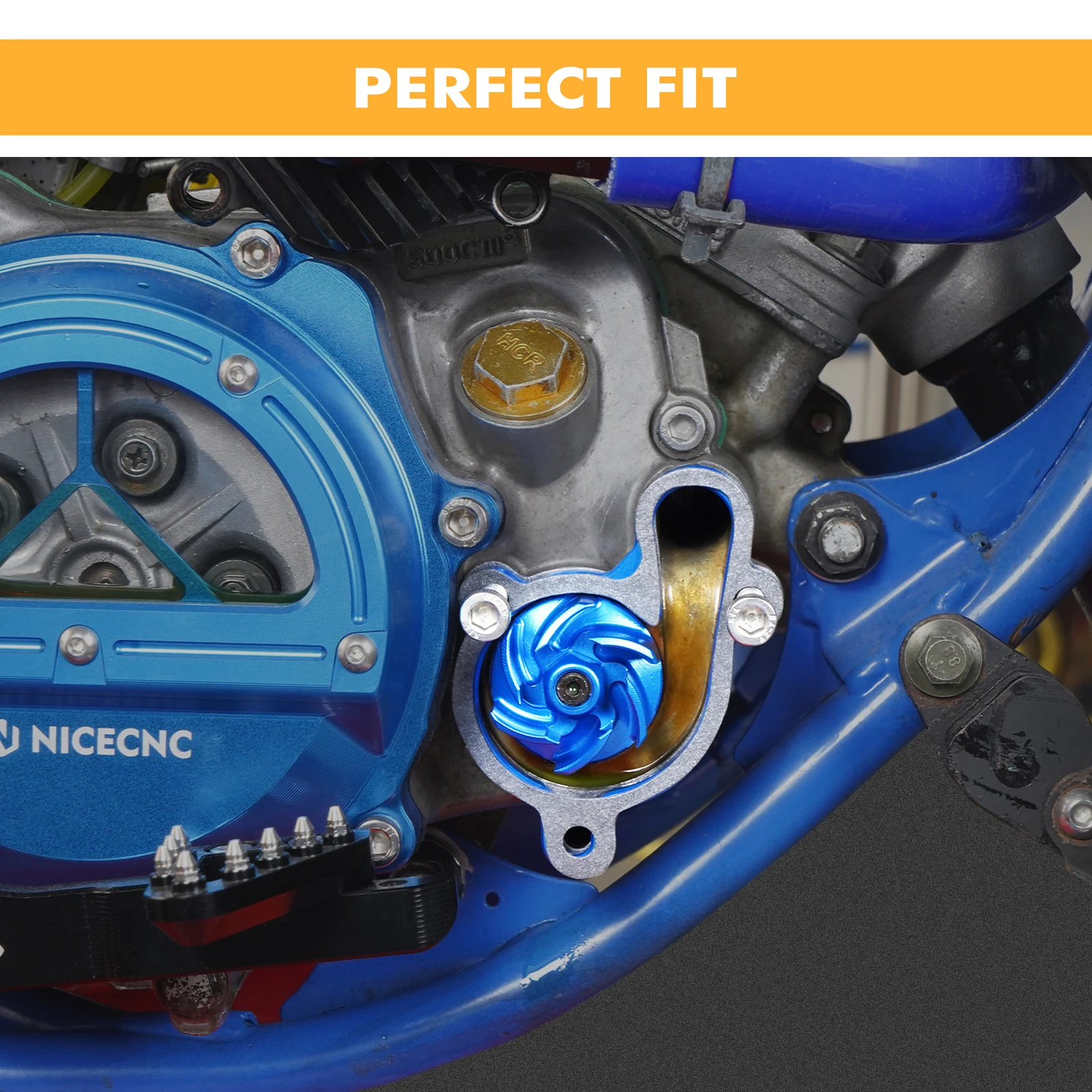 NICECNC Do Yamaha YZ85 2002-2018 2017 2016 2015 2014 2013 YZ 85 Motocross Pompa Wody Wirnik Chłodnicy Osłona Pompy Wody Zestaw