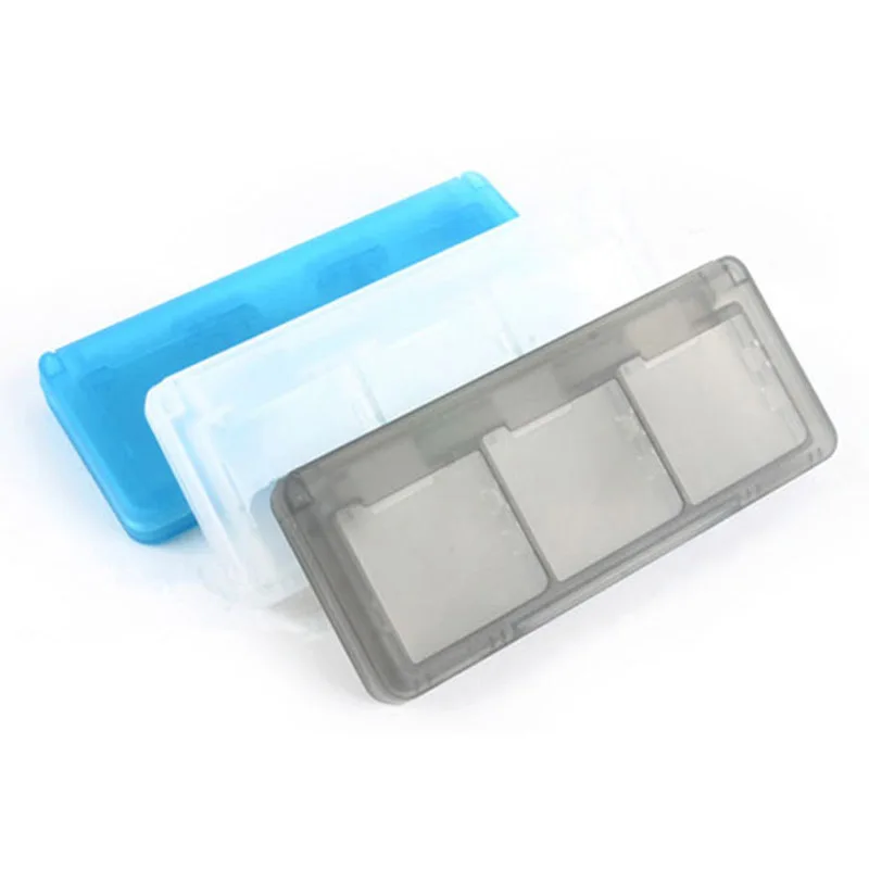 Clear 6 in 1 Game Card Storage Case Box for XL LL