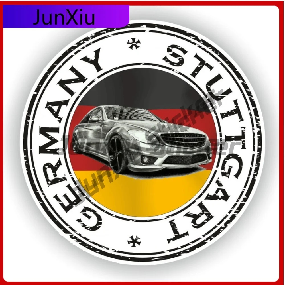 

Germany Stuttgart M/B Seal Sticker Round Flag Creative Vinyl Decal Waterproof Decorative for SUV Bodywork Motocross Bumper