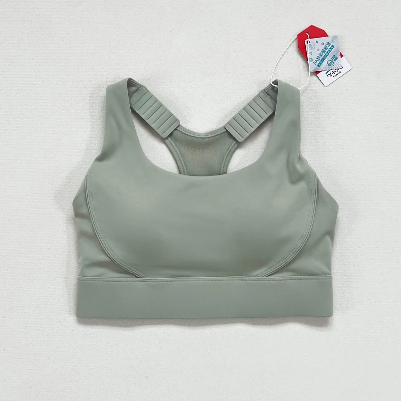 Yoga fitness bras, seamless cotton breathable invisible women's bras, pure color yoga fitness bras