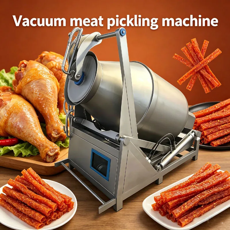 

Stainless Steel Vegetable Meat Pickling Machine High Efficiency Automatic Meat Tumbler For Quick Marinating
