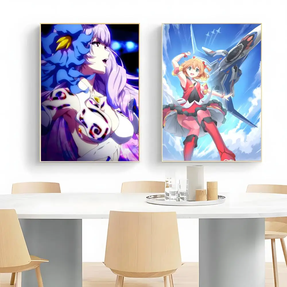 Bright Space Anime M-Macross Delta Poster Wall Art Print Decorative Mural Home Decor Gift Unframed