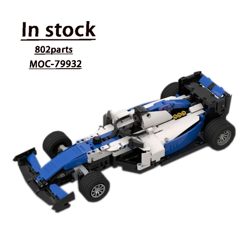 MOC-79932FormulaF1Supercar Montage Nähen Baustein Modell 802 Baustein Teile Kinder Geburtstag Bausteine Spielzeug Geschenk