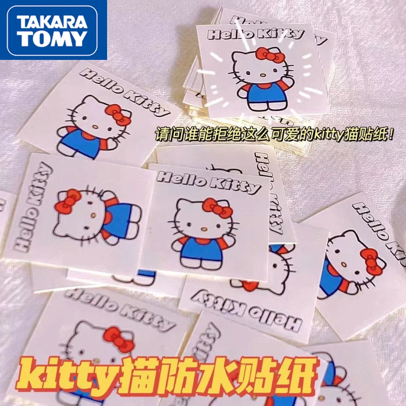 

TAKARA TOMY Hello Kitty Cartoon Cute Stickers Decoration Mobile Phone Stickers Sealing Stickers Girl Heart Small Stickers