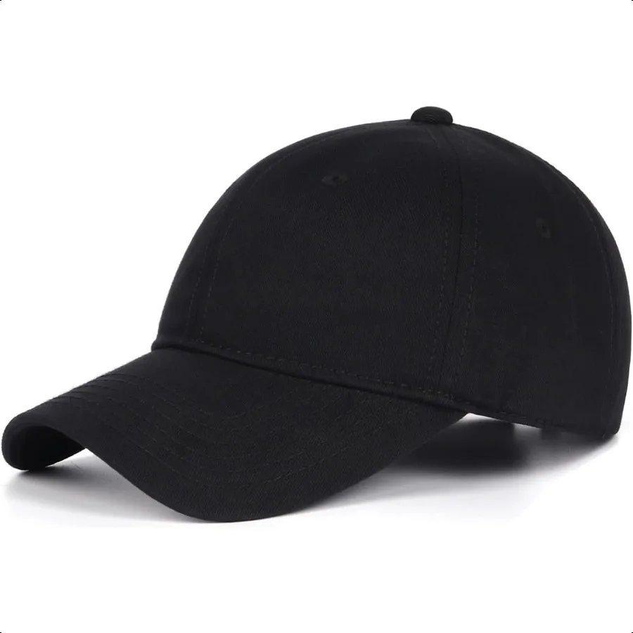 

Zylioo Oversize XXL 100 Cotton Baseball CapLarge Baseball Hat for Big Heads 23.525.5 Adjustable Plain Dad Cap