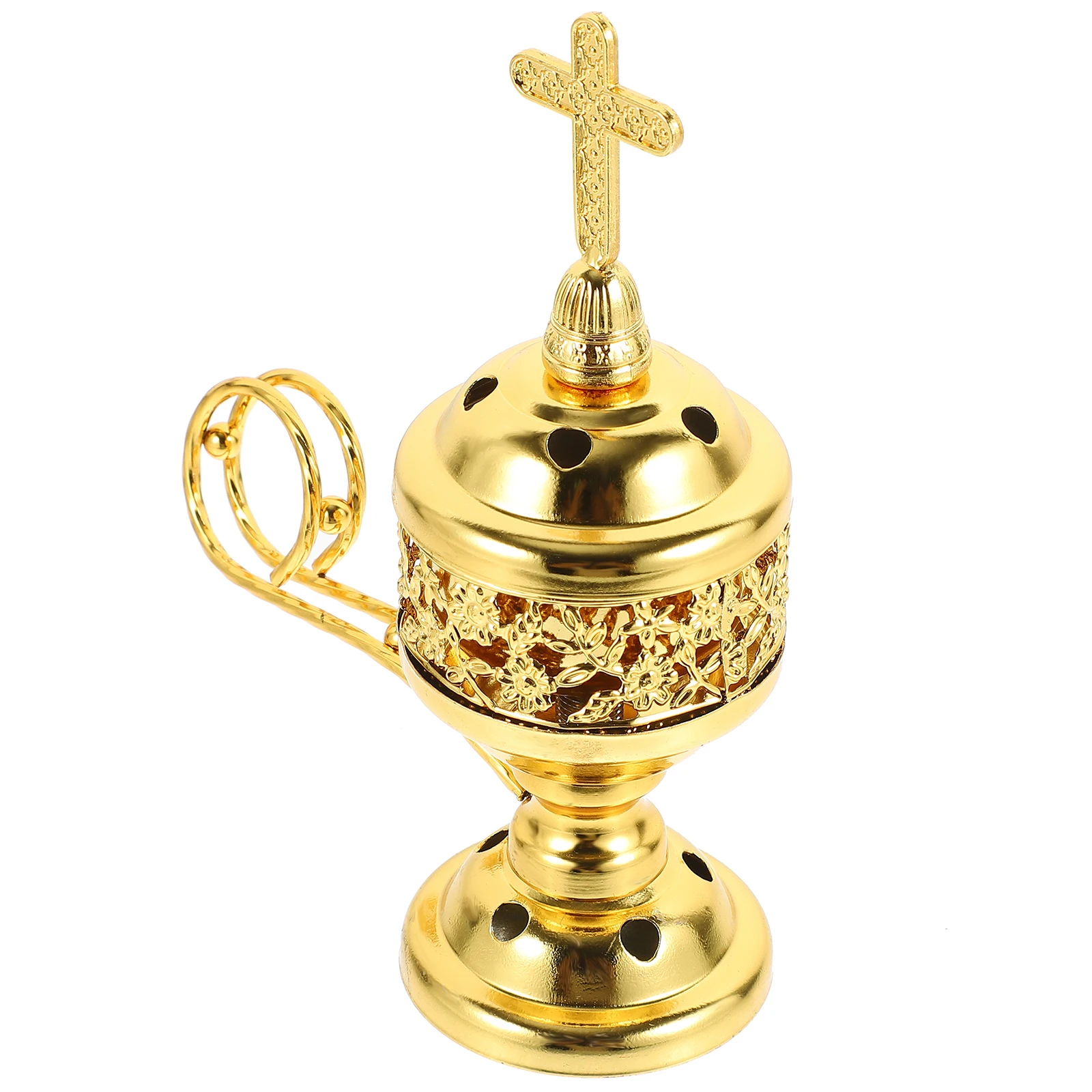 

Metal Vintage Aroma Decorative Home Incense Holder Desktop Ornament Office Home Decoration Lightweight Portable Aromatherapy