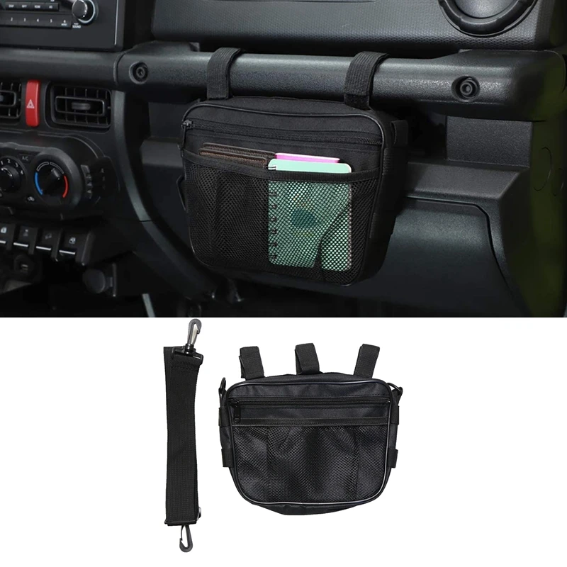 New-Car Universal Co-Pilot Handle Storage Bag For Suzuki Jimny 2019+ Multifunctional Storage Bag For Jeep Wrangler JK JL