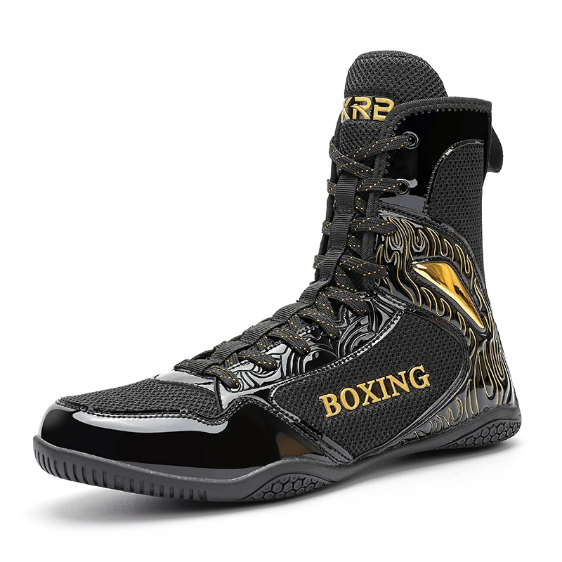 

Unisex Wrestling Boxing Shoes High Top Breathable Mesh Lightweight Training Sneakers