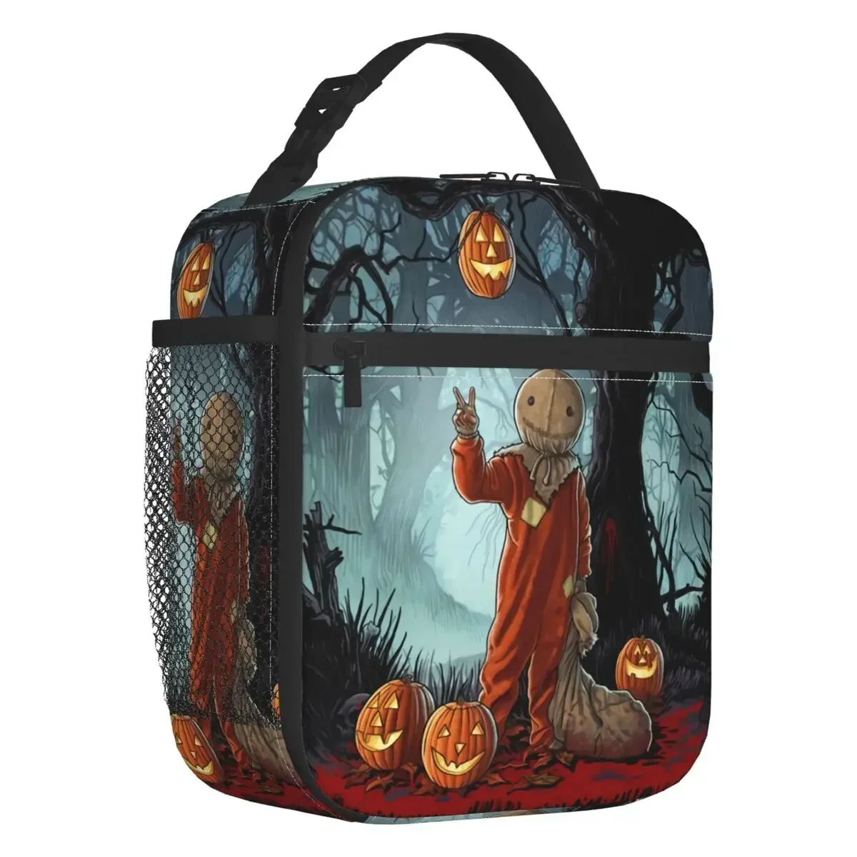 Horror Movie Trick R Treat Sam Insulated Lunch Bag Leakproof Halloween Pumpkin Cooler Thermal Bento Box Kids School Children