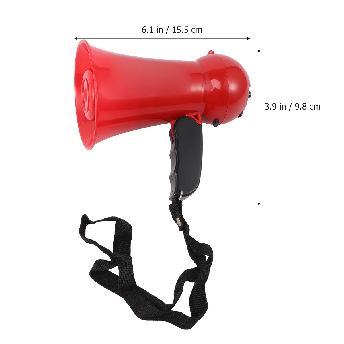 Megaphone For Kids Red With Siren Volume Control Foldable Handle Voice Amplifier Emergency Tool Kid Loudspeaker
