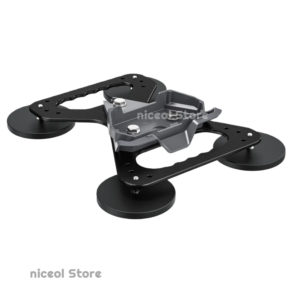 320LBS Strong Magnet Mounting Kit For Starlink Mini+ Gen 3 with 4 Suction Bases Heavy-Duty Metal Bracket for Offshore Operations
