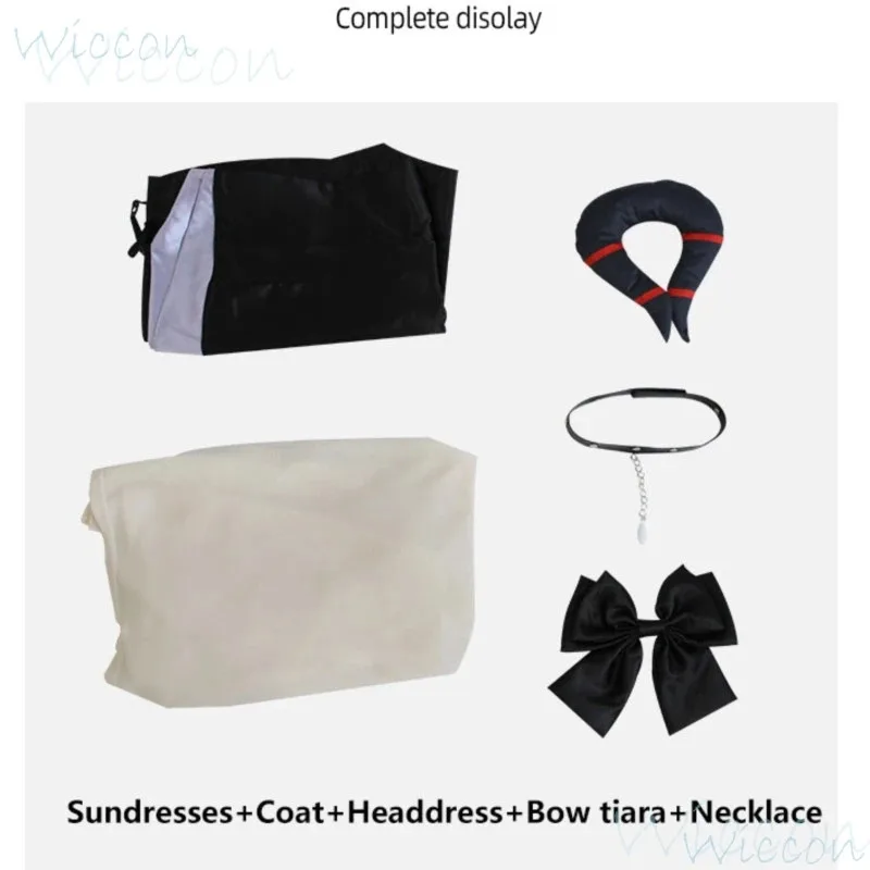 لعبة Onikata Kayoko Cos الأزرق الأرشيف تأثيري استهلاك مشروع MX موحدة أسود مثير معطف على شكل ثوب الدعامة حفلة الهالوين Fk;3,c'5.b;8' #1