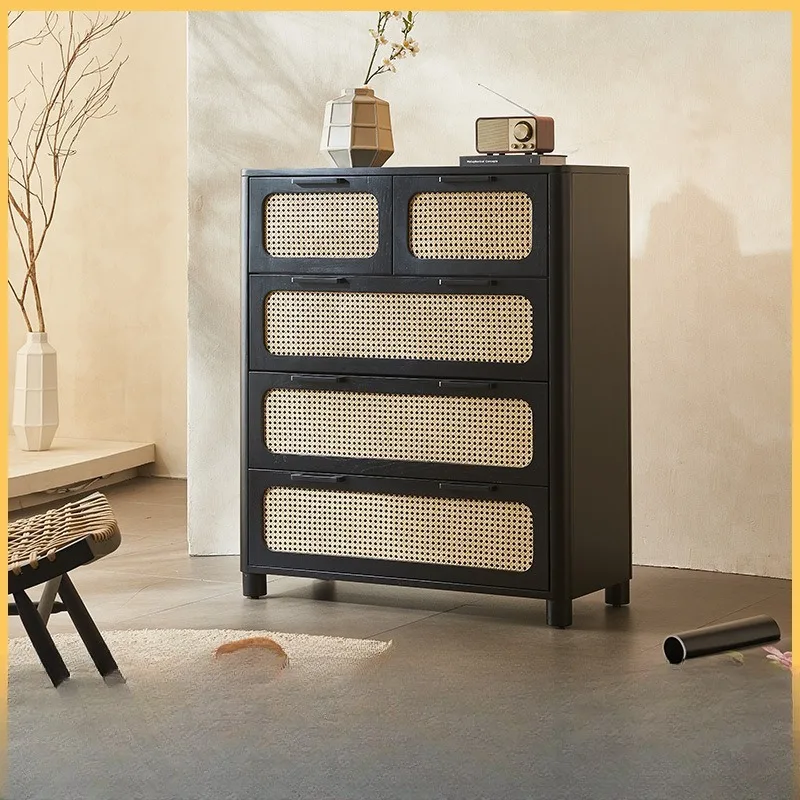 

Французский твердый деревянный ротанг, ретро ваби, ветровой ящик, шкафчик для крыльца