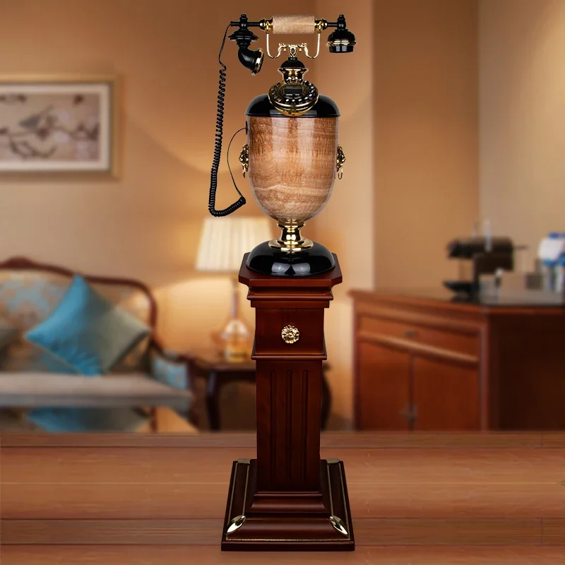 Floor-to-ceiling antique telephone retro fashion creative home fixed phone ornament