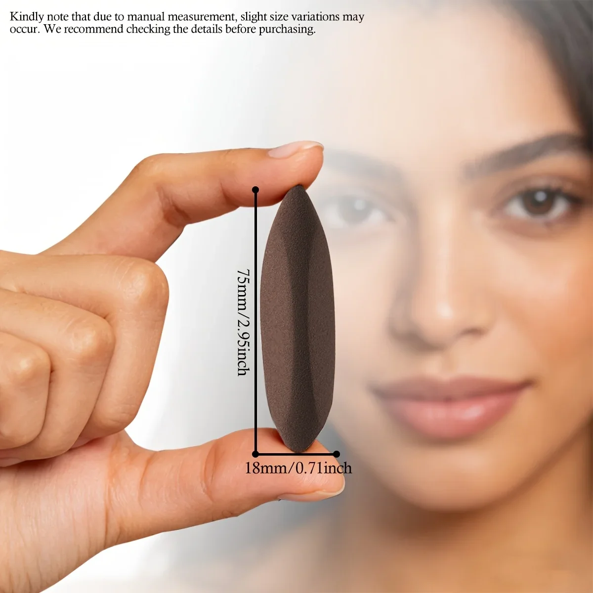 2026 Neuer Brauner Beauty-Schwamm: Hypoallergener, Hydrophiler Polyurethan-Make-up-Schwamm – Packungen mit 1, 2, 4 oder 8 Stück – Detail 4
