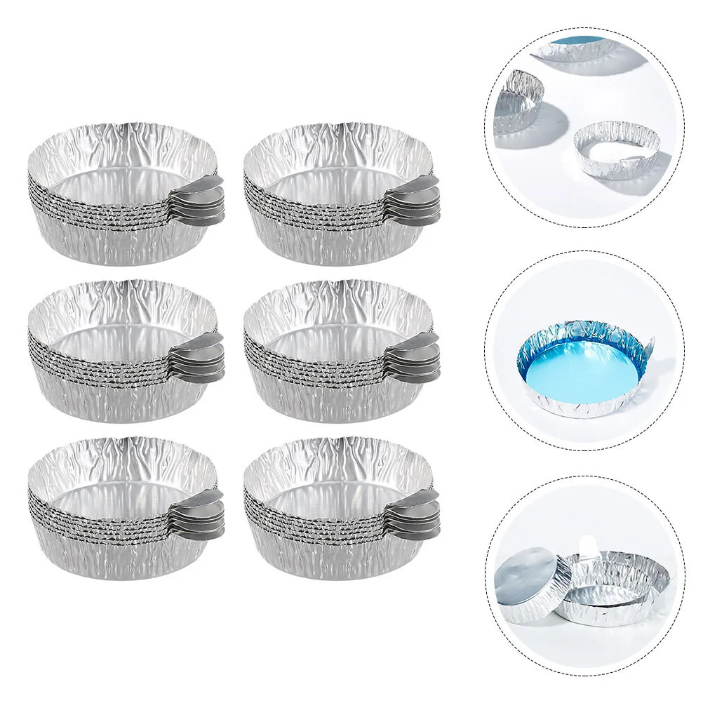 

50pcs Aluminum Foil Weighing Trays 60Ml Lightweight Disposable Sample Pans For Lab Equipment Chemistry Balance Containers