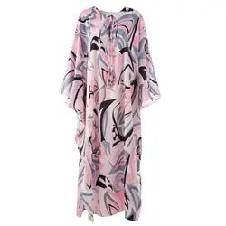 Luxury Designer Kaftan Dress 2025 | Oversize Silk Maxi Beach Dress for Women | Summer Vacation Wear Multicolor
