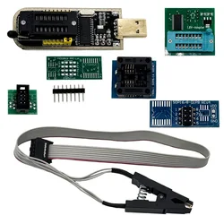 CH341A Programmer Module DIY KIT 24 25 Series EEPROM Flash BIOS USB with SOIC8 SOP8 Test Clip for 93CXX 25CXX 24CXX