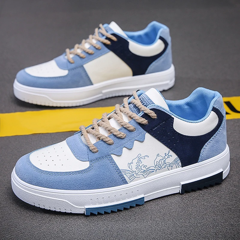 رجل أحذية رسمية باطن لينة المنخفضة قطع الرجعية اليومية أحذية مشي غير رسمية 2025 طالب جديد مريح عدم الانزلاق أحذية رياضية للرجال