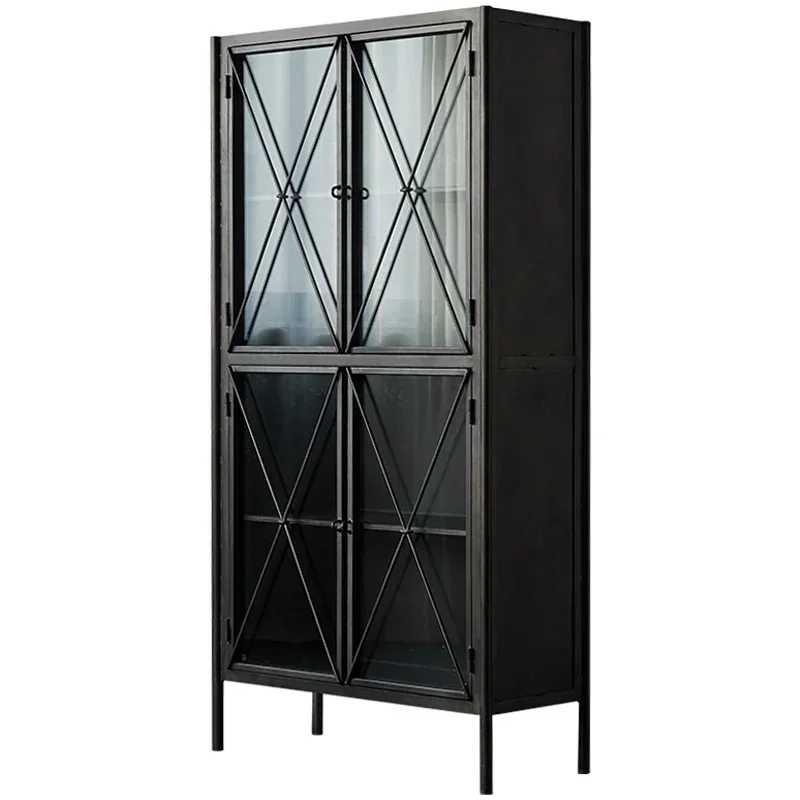 

Книжный шкаф в скандинавском индустриальном стиле, книжная полка, дизайнерская металлическая старая ваби-ветровая полка для хранения, декоративный шкаф