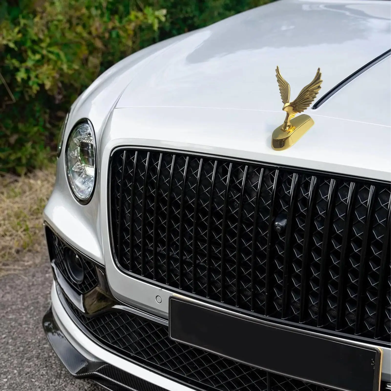 3d Car Sticker Sun Protection Metal Adhesive Car Front Bonnet Eagle Ornament For Sedan RV Commuting Travel Family Outings
