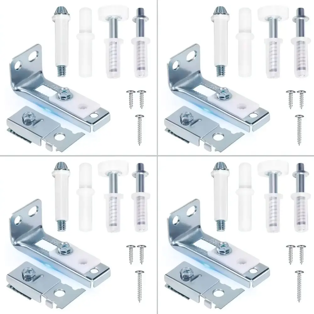 Professional Folding Door Hardware Kit Metal Top Pivot Guide Roller For Closet Room Divider Smooth Sliding Track