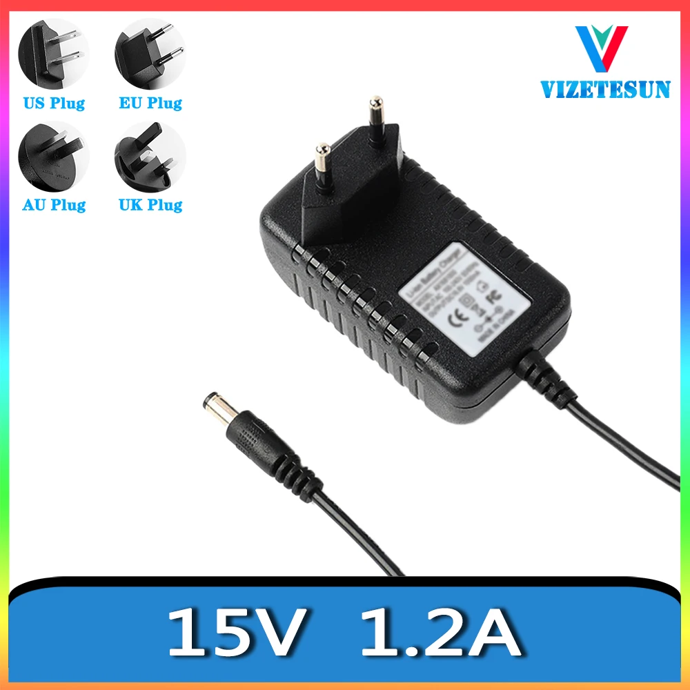 

15V 1200MA Power Adapter 15V 1.2A General Regulated Power Cord DC 5.5 * 2.1MM 2M Cable